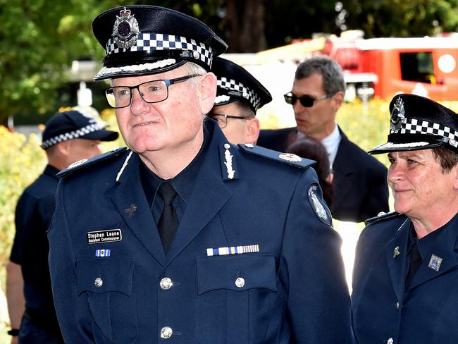 Bourke St Memorial Service at the Exhibition Buildings.  Assistant Commissioner, Stephen Leane. Picture: Jay Town