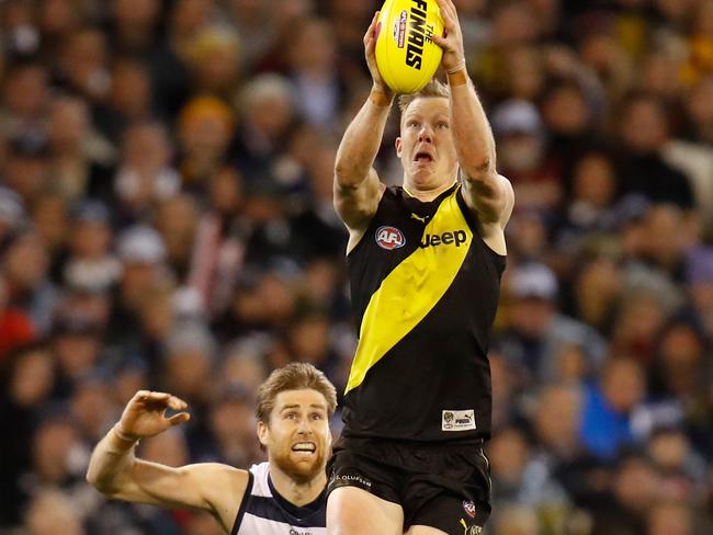 Riewoldt has had an outstanding season at the Tigers sole big target in attack. Picture: Getty Images