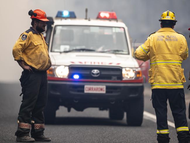 Members of the Rural Fire Service at a Bendalong bushfire this summer. Picture: Darren Leigh Roberts