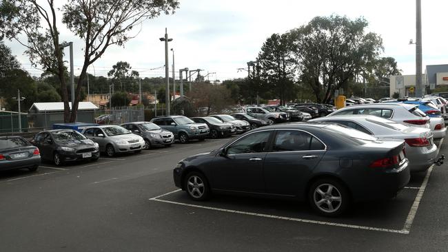 Commuters have described finding a park at Eltham rail station as problematic. Picture: Hamish Blair