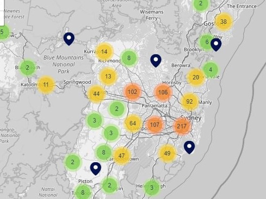 Search for all NSW schools in our exclusive interactive map. Picture: News Corp Australia