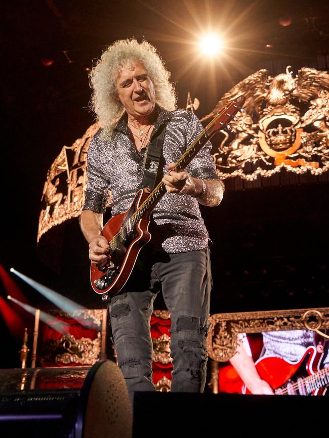 Brian May’s riffs and harmonies were a perfect launch pad for Lambert. Picture: Matt Loxton