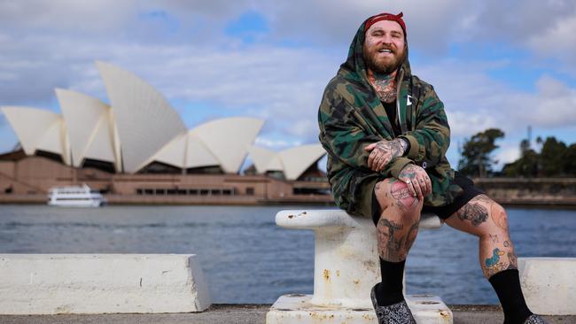 American musician Teddy Swims, in Sydney. Picture: Justin Lloyd.