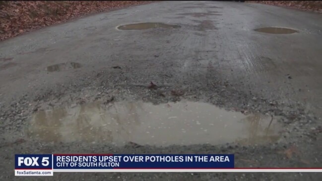 Pothole problems in South Fulton