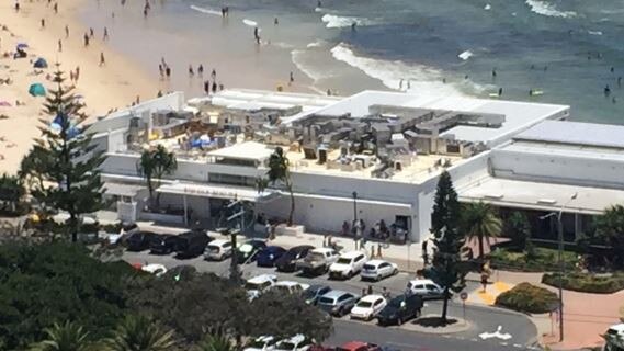 Photographs taken by residents of the Burleigh Pavilion — many don’t like the view of the rooftop.