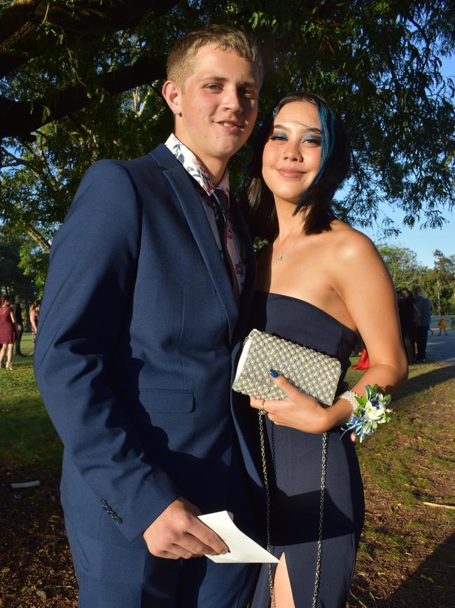 Zeke Holderness and Christina Lister at the Pioneer State High School formal at the Mackay Golf Course on Friday November 20. Picture: Zizi Averill