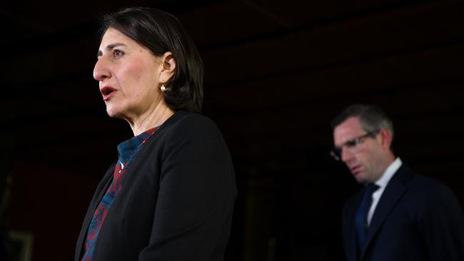 NSW Premier Gladys Berejiklian (left) and NSW Treasurer Dominic Perrottet.