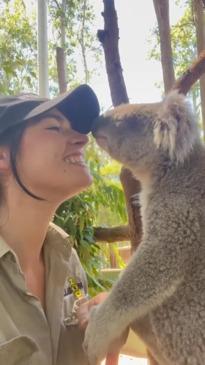 Woman drops her day job to become zoo keeper