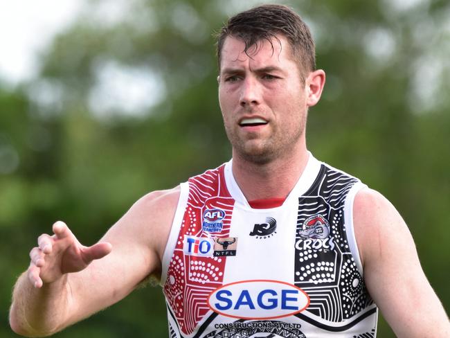 Matt Dennis was a standout as Southern Districts beat Waratah in Round 3 of the 2022-23 NTFL season. Picture: Tymunna Clements / AFLNT Media