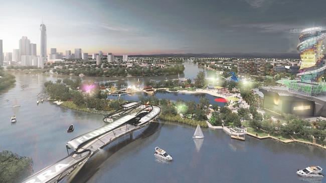 Artist impressions of the redevelopment of the Gold Coast Cultural Precinct at Evandale