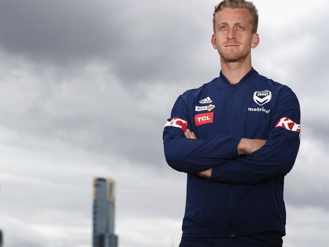 MELBOURNE, AUSTRALIA - OCTOBER 17:  Lawrence Thomas of the Victory poses during a Melbourne Victory A-League media opportunity at AAMI Park on October 17, 2018 in Melbourne, Australia.  (Photo by Robert Cianflone/Getty Images)