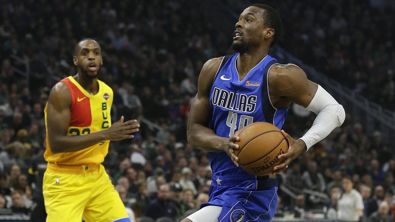 Harrison Barnes was traded today - while on court for the Mavericks. (AP Photo/Aaron Gash)