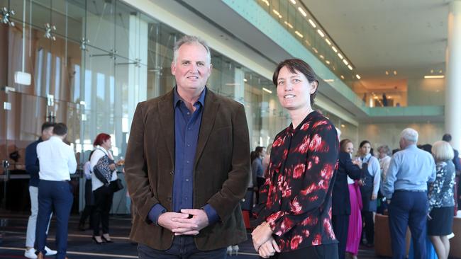 'Shandee's Story' podcast creators Hedley Thomas and Dr Kirsty Wright headline the Storyfest Business Lunch. Picture: Richard Gosling