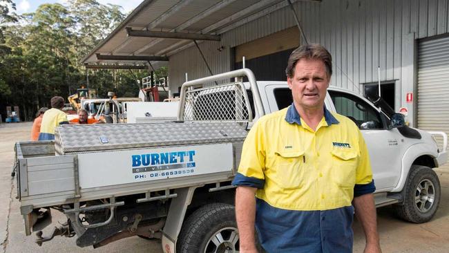 STRUGGLING: Coffs Harbour contractor, Ernie Burnett's business is feeling the pressure. Picture: Trevor Veale