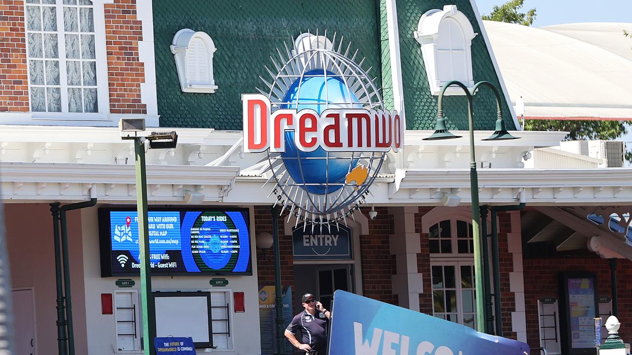 A woman has been mauled by a tiger at Dreamworld this morning. Picture: Nigel Hallett