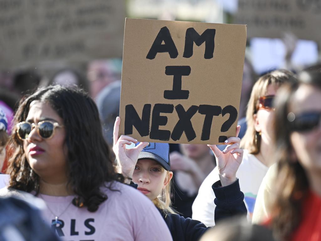 Tens of thousands of people showed out for the No More! National Rally Against Violence marches across the country in April. Picture: NCA NewsWire / Martin Ollman