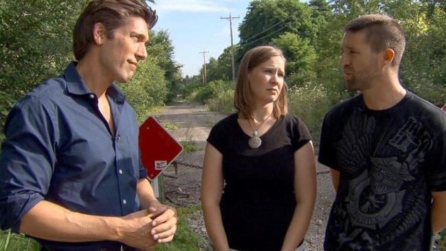 Leutner's parents after the attack. Picture: ABC