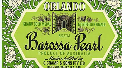 Barossa Pearl label. Picture: State Library of South Australia