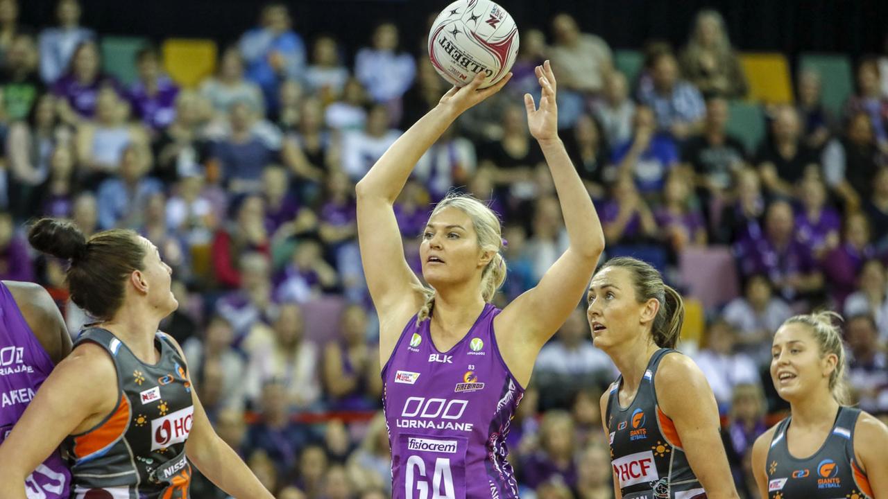 Goal attack Gretel Tippett was superb for the Firebirds. Picture: AAP