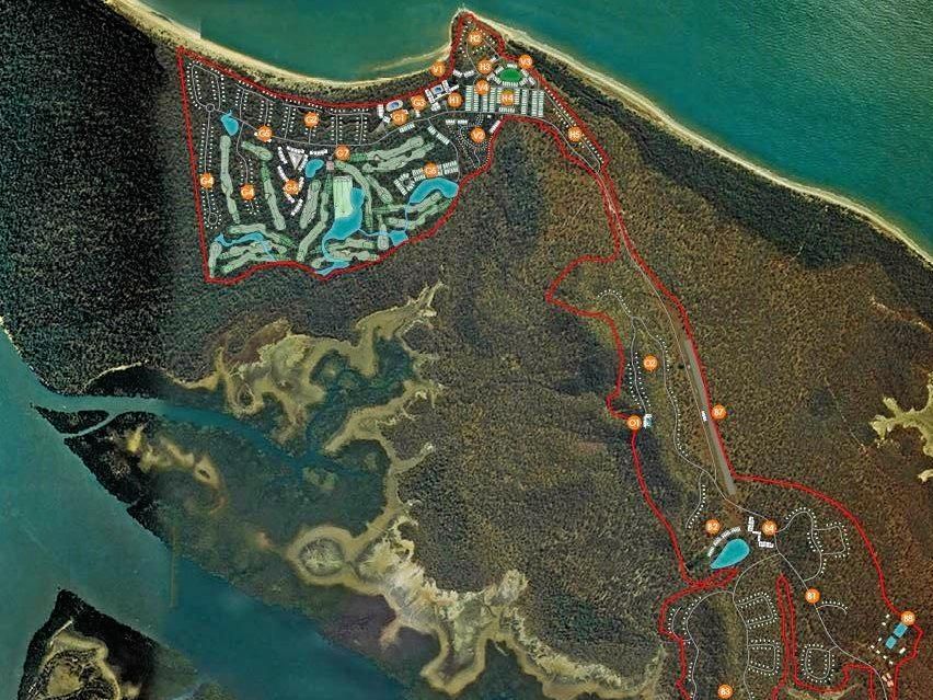 MEGA-RESORT: A proposed master plan for the Hummock Hill Island Development project. Picture: Pacificus Tourism Project