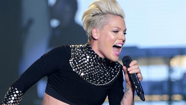 Sales of music DVDs have dropped drastically in the last two years ... but Pink is still popular Down Under. Picture: News Corp Australia