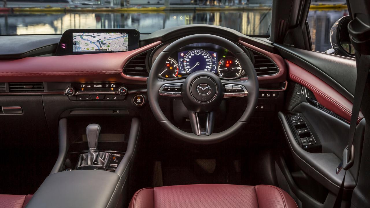 Inside the Mazda is all class.