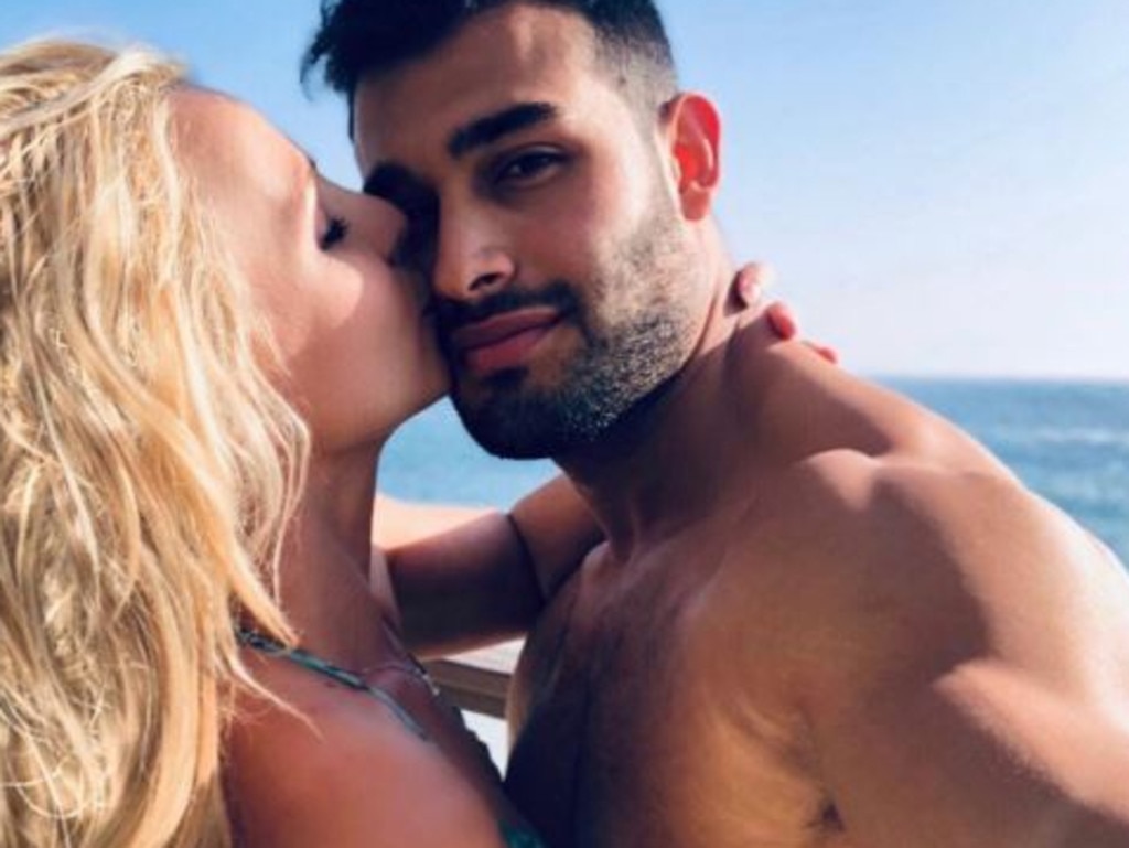 Britney Spears and Sam Asghari.