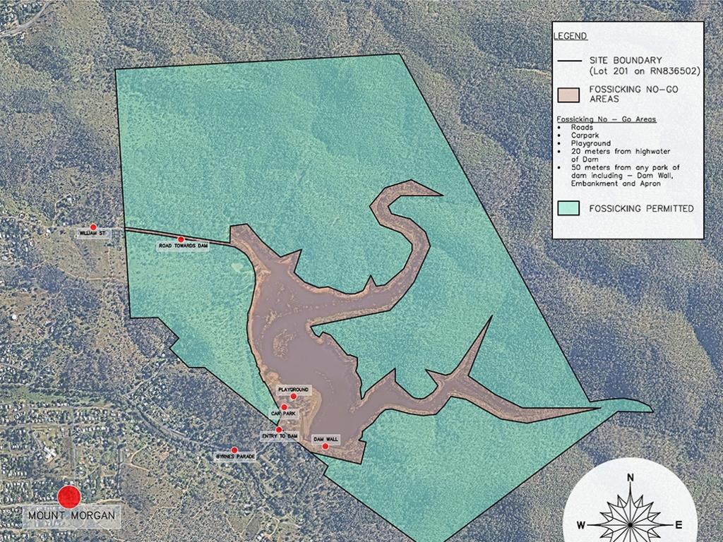 The proposed fossicking area. Picture: RRC