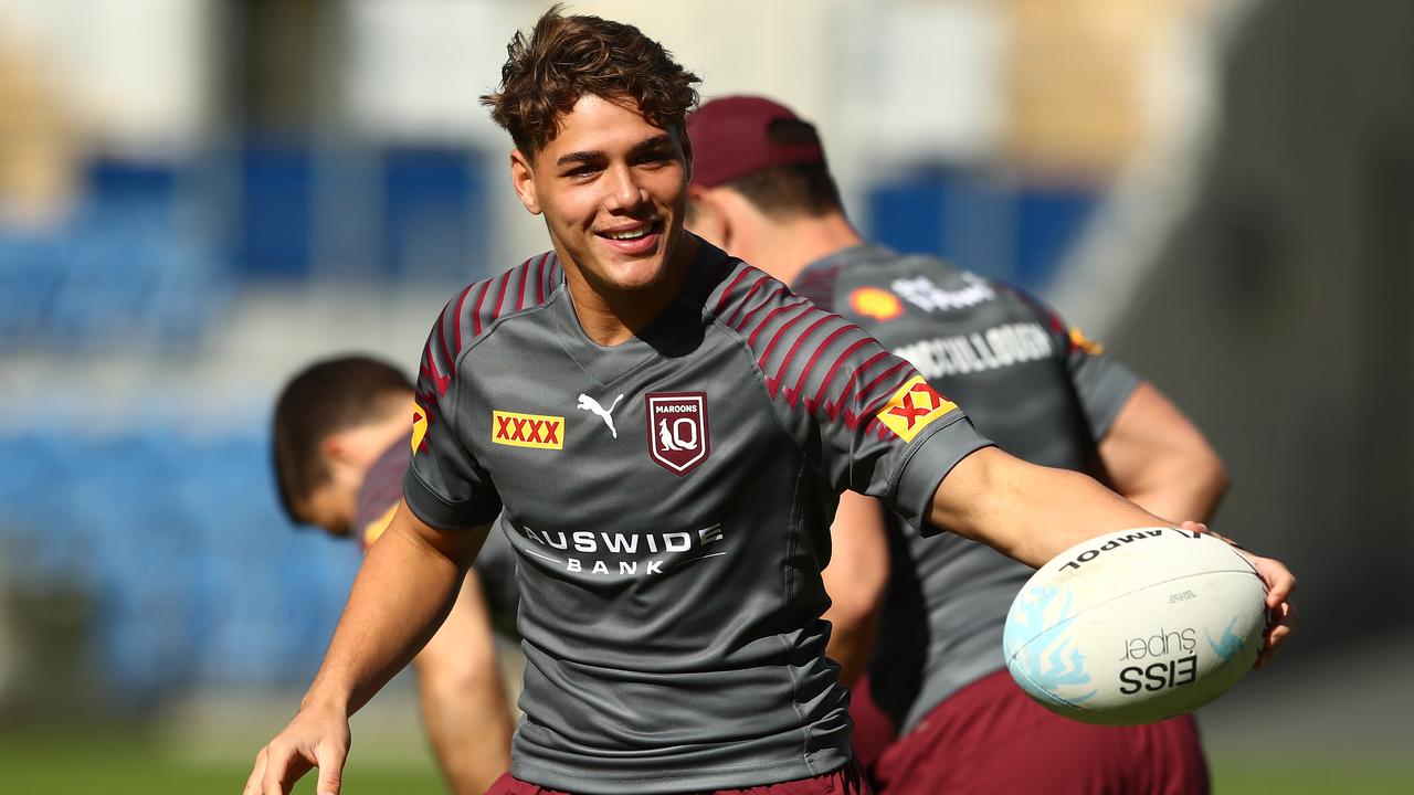 Reece Walsh will play his natural game when he debuts for the Maroons. Picture: Chris Hyde/Getty Images