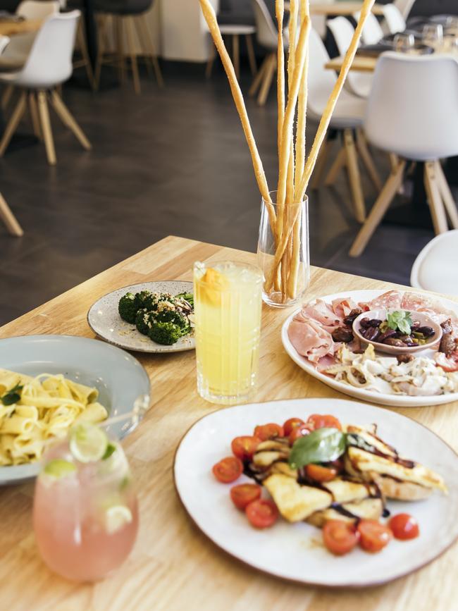 A selection of snacks and cocktails from Bambini Cucina.