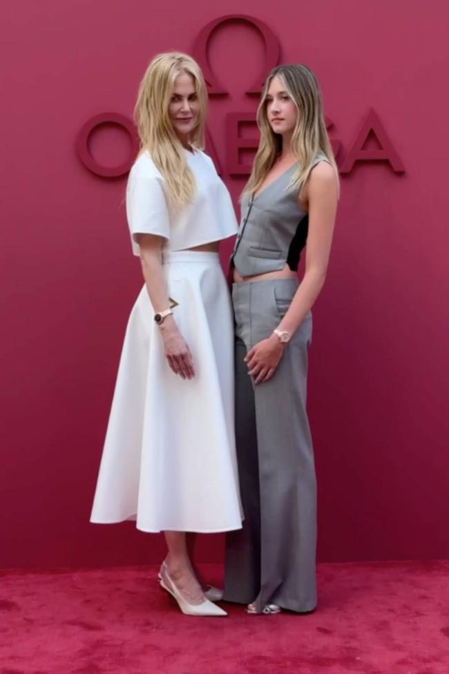 Nicole Kidman and Sunday Rose UrbanFor an Omega event at the 2024 Olympic Games in Paris, Kidman wore Valentino, while Sunday Rose, her eldest daughter chose a waistcoat and trousers for a summer-friendly take on suiting.