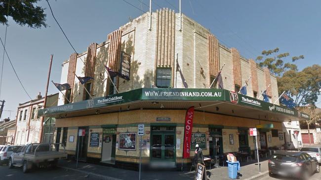 The Friend In Hand Hotel, Glebe. Source: Google Maps