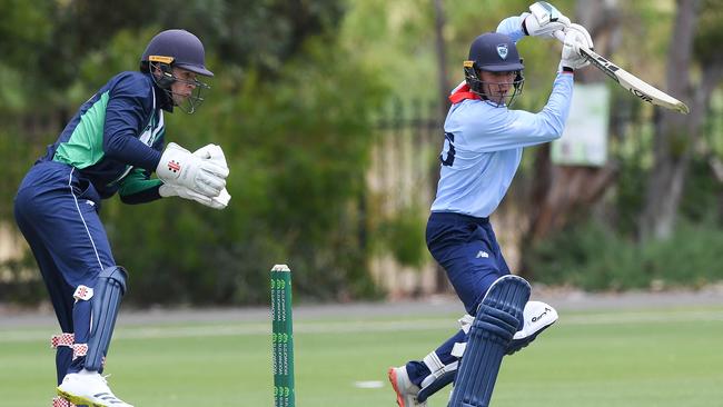 Ryan Hicks for NSW Metro in the Cricket Australia U19 National Championships in Adelaide, December, 2022. Picture: Cricket Australia