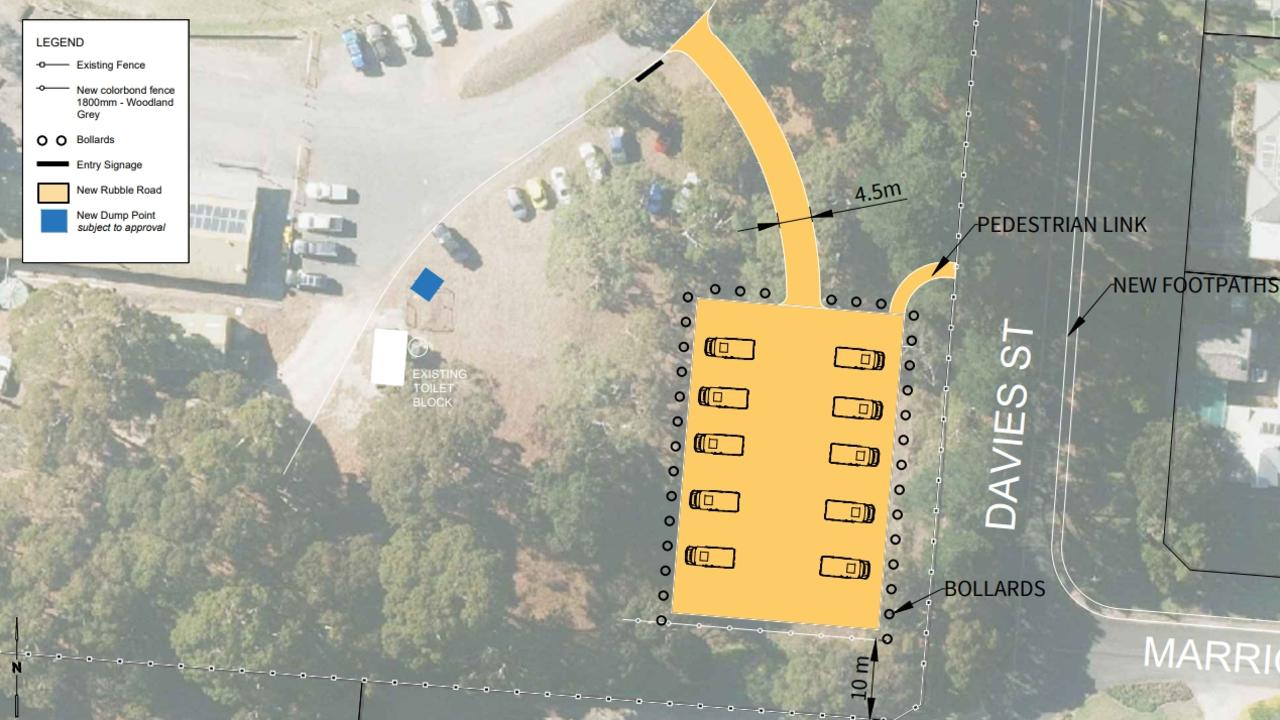 A 10-vehicle, $10 per night caravan park will be built in Macclesfield under a proposal by Mt Barker Council. Picture: Mount Barker District Council