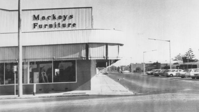 The Mackay family business in Griffith in 1977.