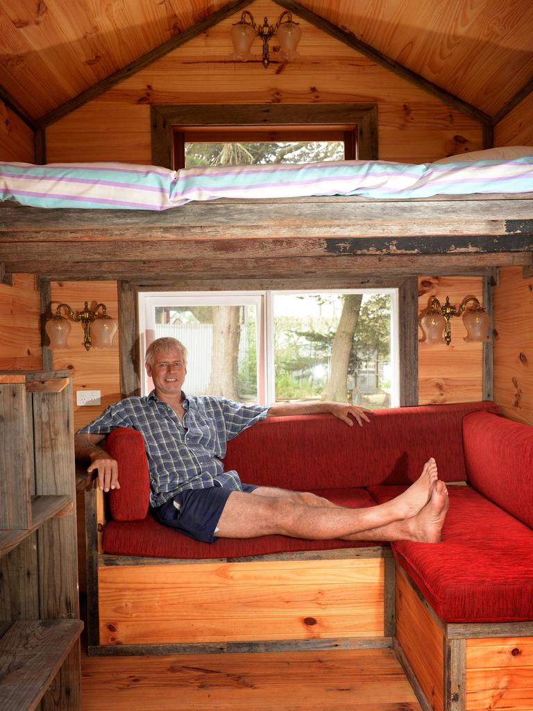 The tiny house movement is growing in Australia, and most recently in Victoria. Rob Scott from Clarkefield makes studio trucks, which are basically tiny houses. Picture: Kylie Else