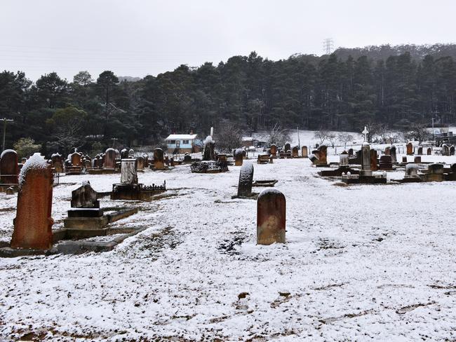 And sometimes it snows in Lithgow. Picture: Brad Chilby