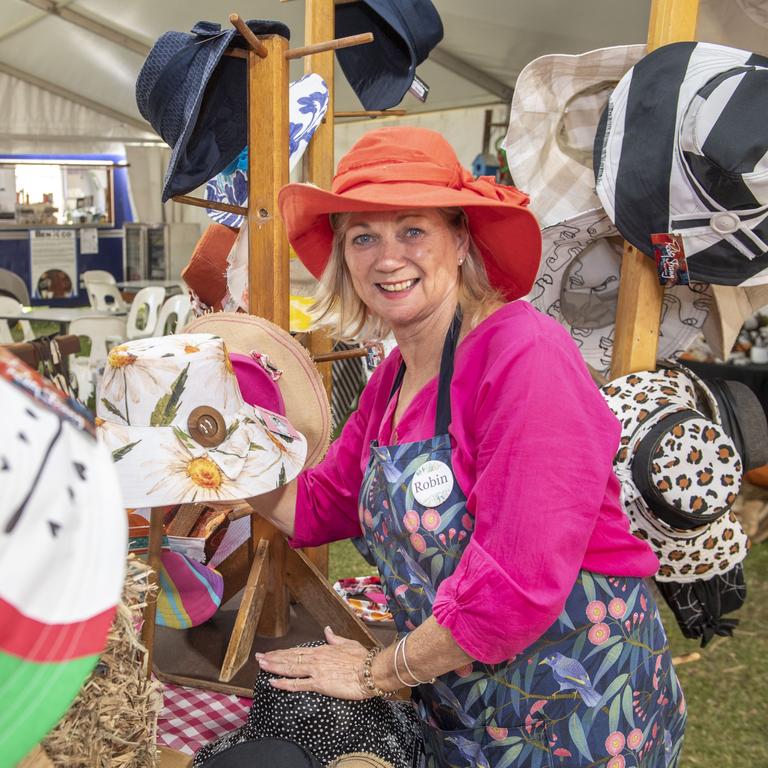 Robyn Strang from The Mad Hatter. Bush Christmas at the Masonic Centre in Neil St. Saturday, November 26, 2022. Picture: Nev Madsen.