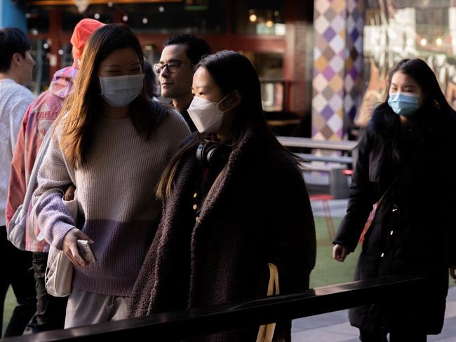 The WHO is urging governments to deploy tried-and-tested measures like mask-wearing and improving ventilation as cases rise. Picture: Getty Images