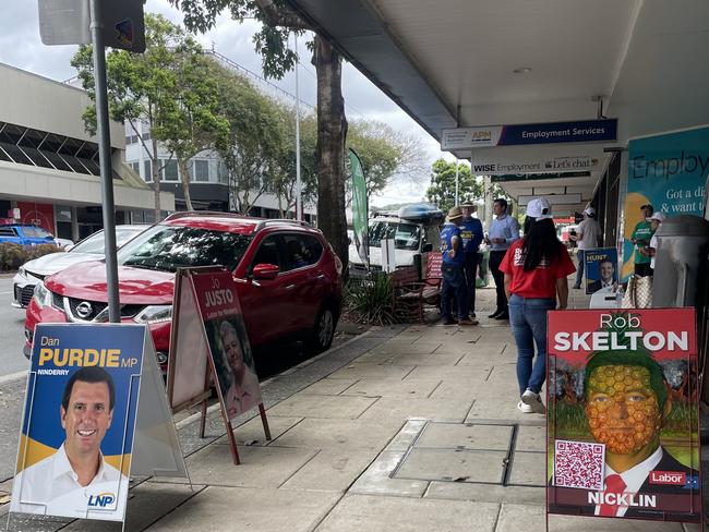 Pre-polling opens in Nambour for the 2024 state election.