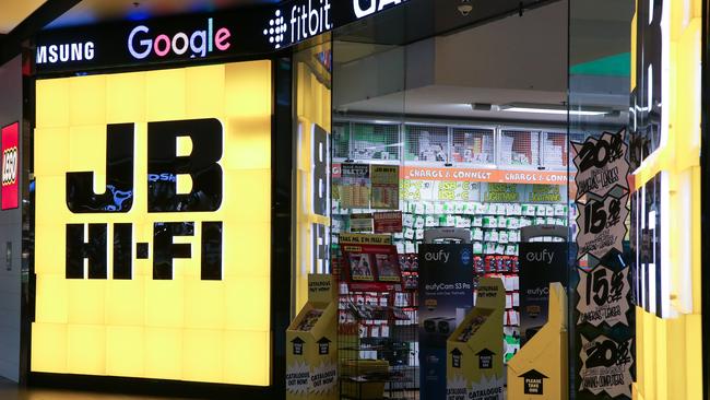 JB Hi-Fi reported an increase in consumer activity throughout the September quarter. Picture: NewsWire/Gaye Gerard