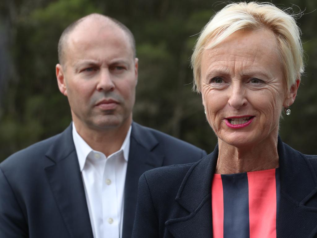 Federal Treasurer Josh Frydenberg and Member for Higgins Katie Allen.