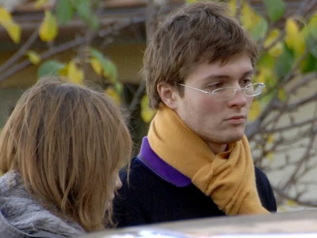 Amanda Knox and boyfriend Raffaele Sollecito after they found out about Meredith Kercher’s murder.