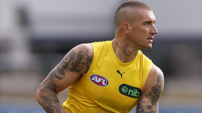 Dustin Martin is among five senior players to return for Richmond in a close to full strength side. Picture: Michael Klein