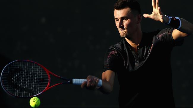 Bernard Tomic cruised past Vincent Millot. (Photo by Robert Prezioso/Getty Images)