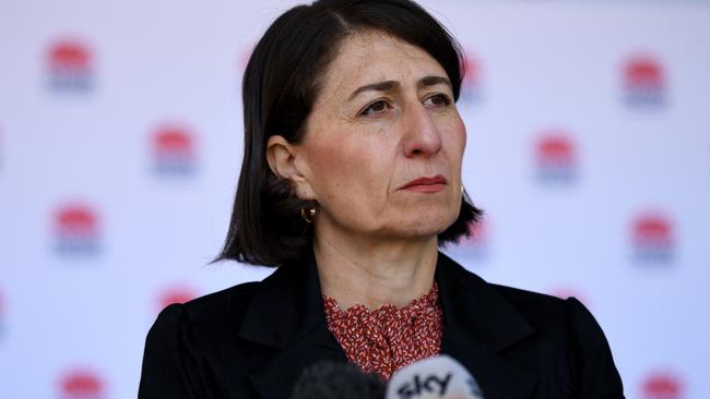 NSW Premier Gladys Berejiklian has lashed the Andrews government. Picture: NCA NewsWire/Bianca De Marchi