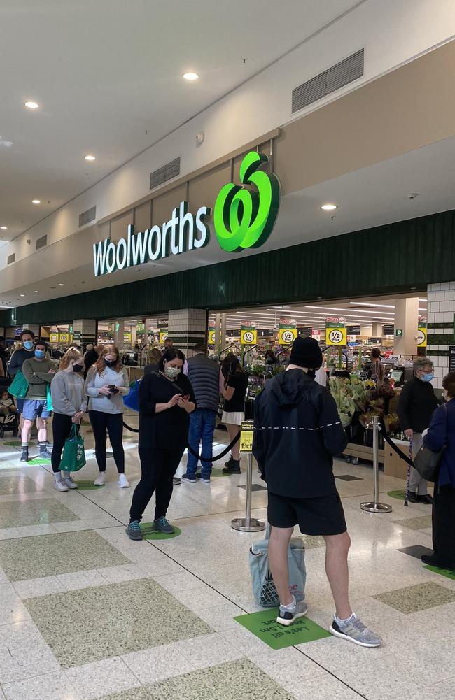 Woolworths Australia has introduced buying limits on certain products. Picture: Twitter