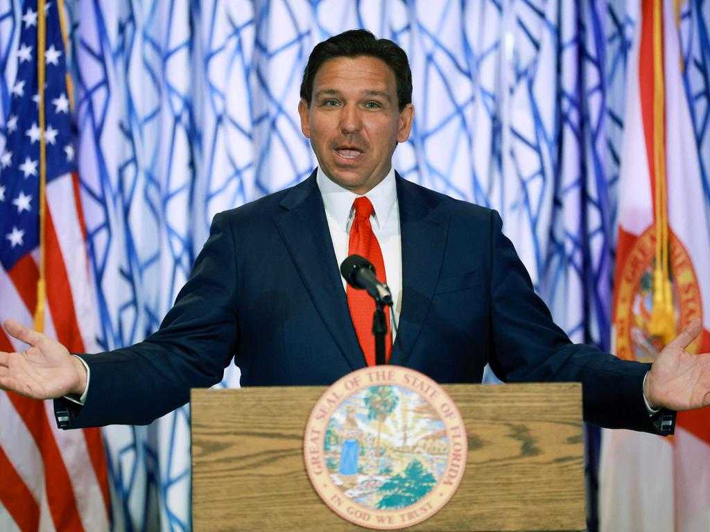 Florida Governor Ron DeSantis this week signed a new bill into law ruling that social media companies have to delete the existing accounts of all children under 14, and companies failing to do so could be sued on behalf of the child who creates an account. Picture: AFP