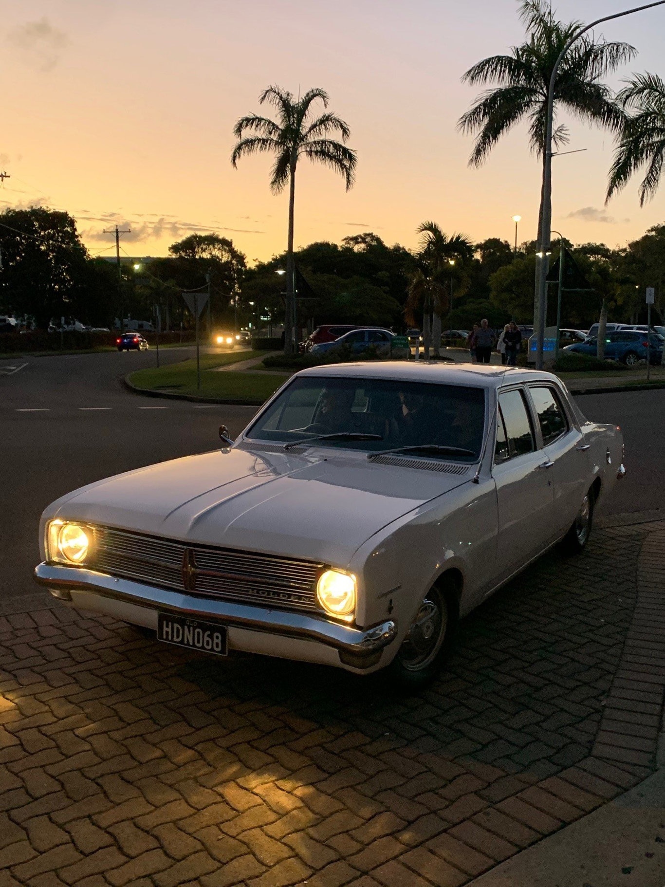 Angus Brown and Mackenzie Sizer arriving at the Fraser Coast Anglican College formal.