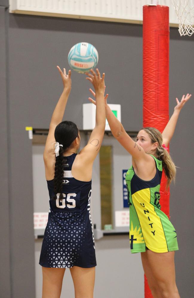 QISSN 2024 pool round match between Unity College and Canterbury College